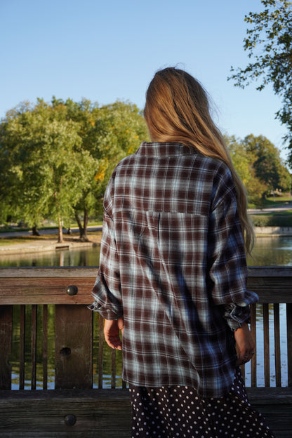 Coffee Run Oversized Flannel