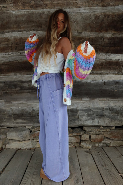 Lilac Wide Leg Pant