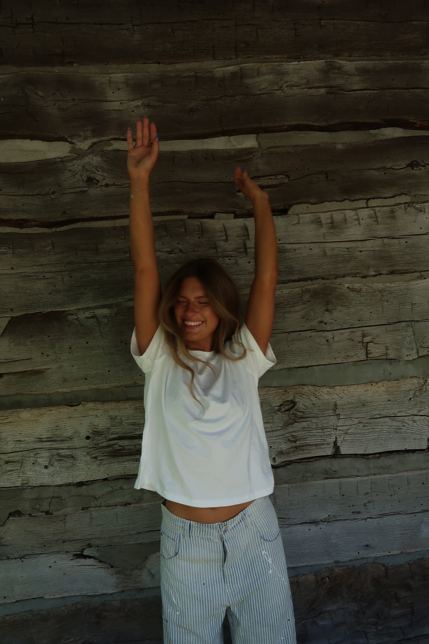 White Boxy Tee