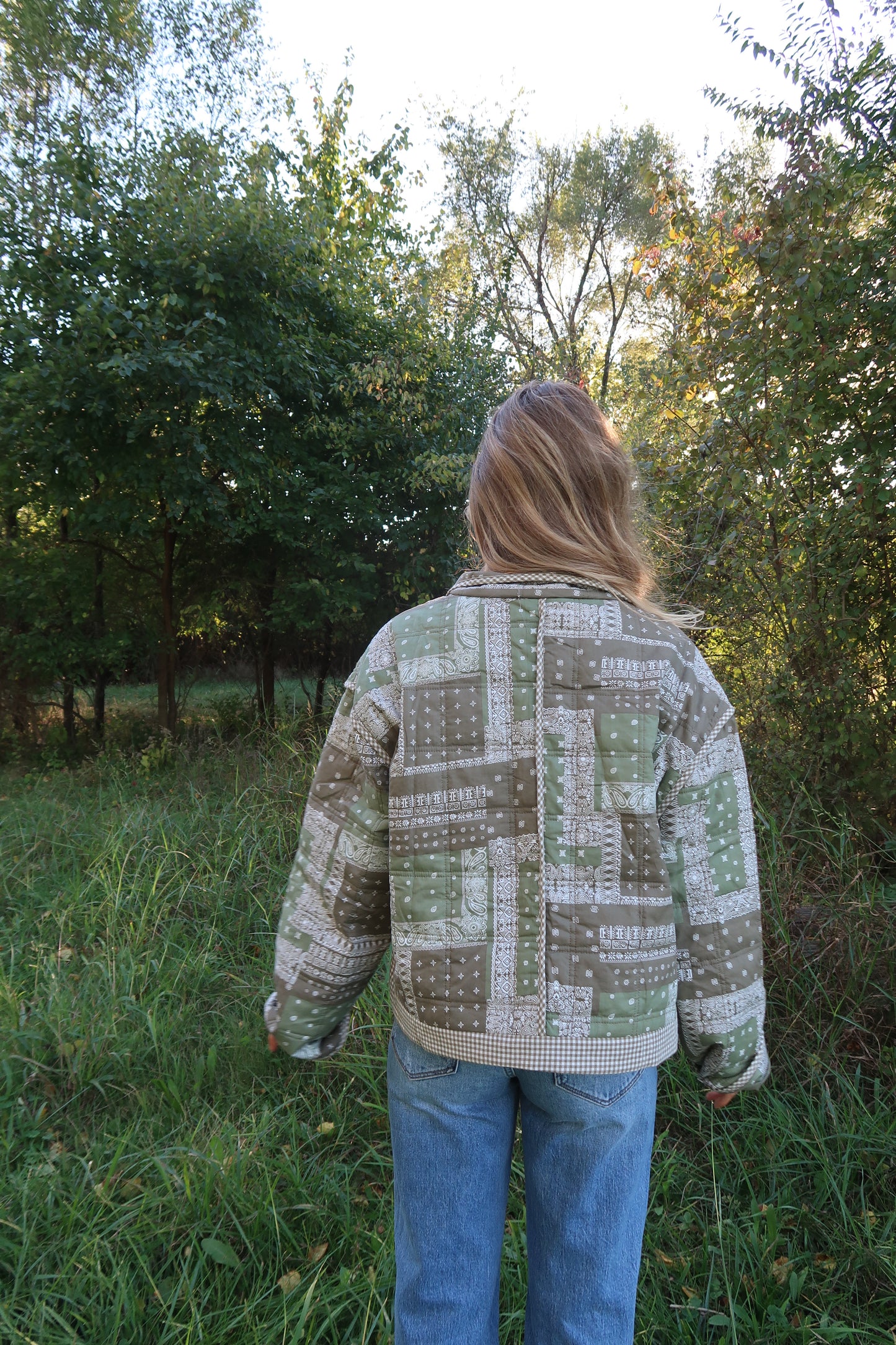 Donna Bandana Quilted Jacket