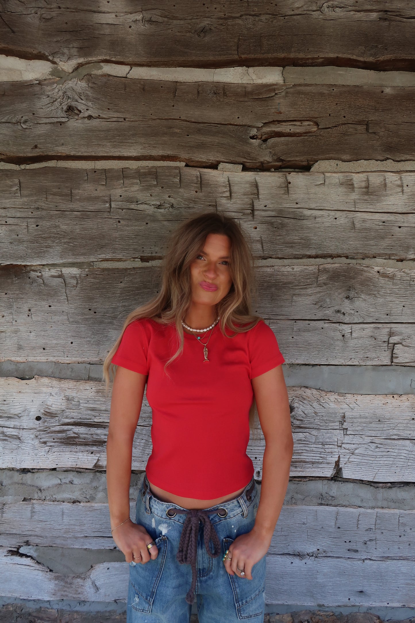 Poppy Red Everyday Baby Tee