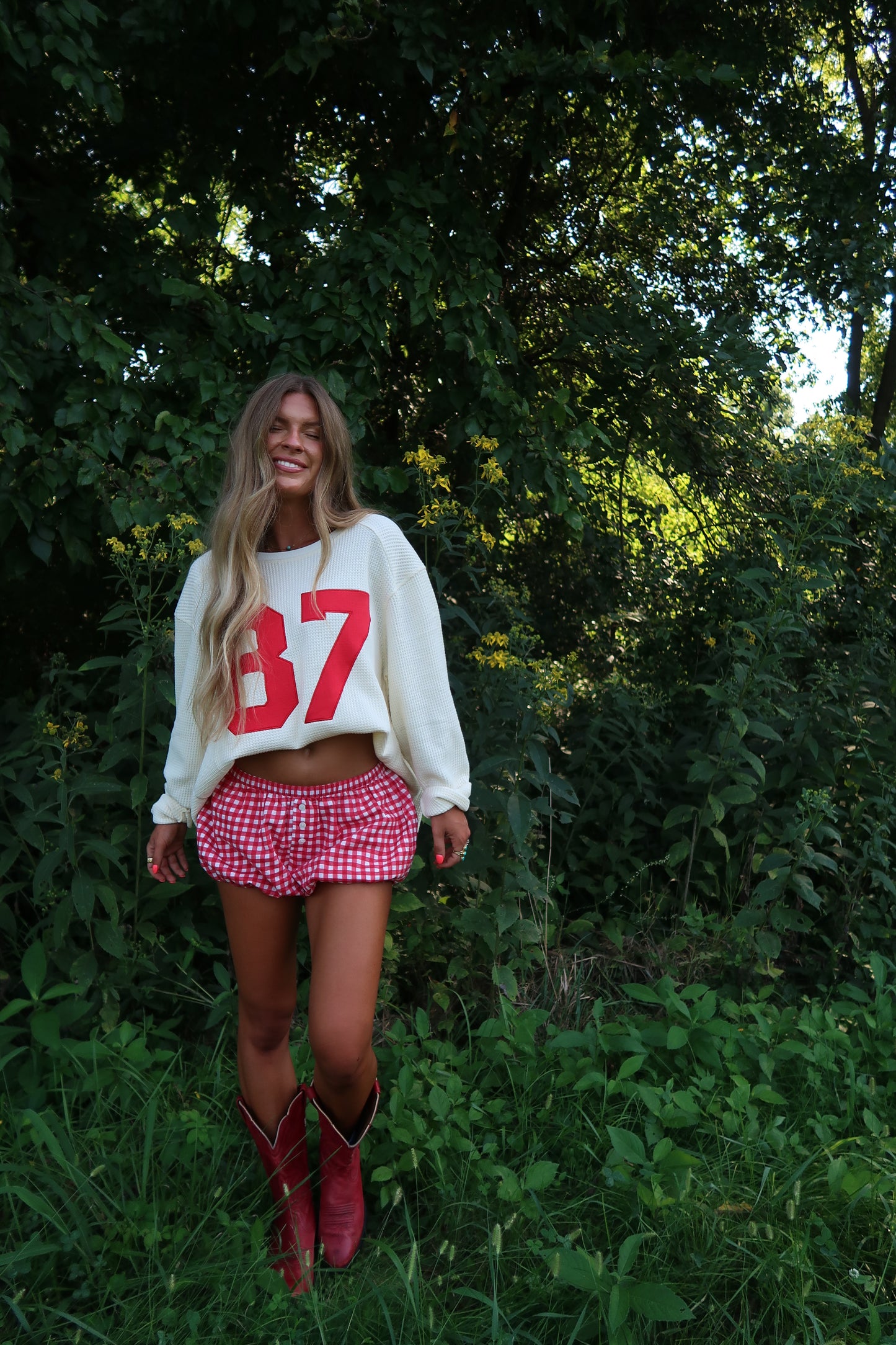 87 Waffle Long Slv