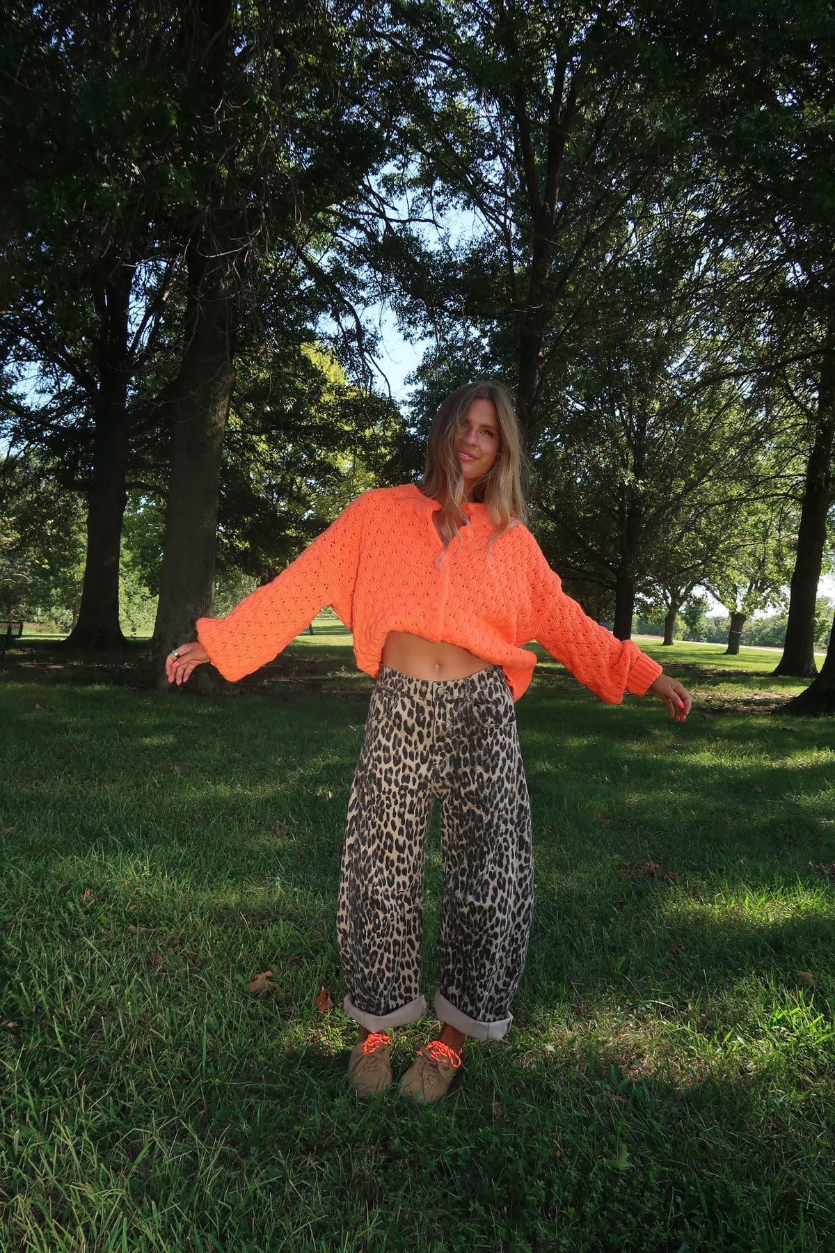 Orange you Glad it's Fall Cardi