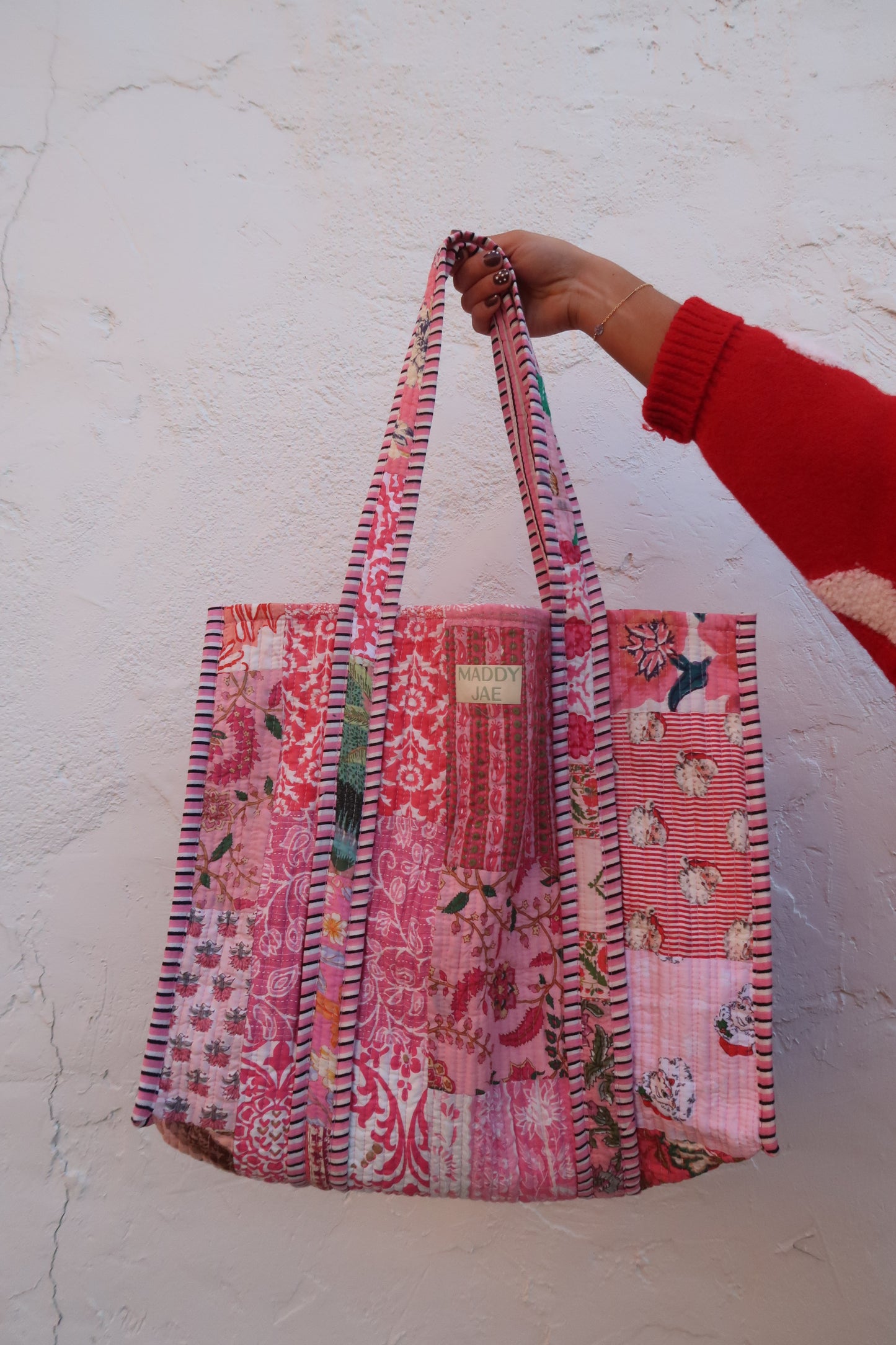 Santa Baby Quilted Tote Bag