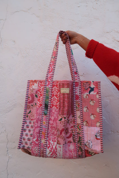 Santa Baby Quilted Tote Bag