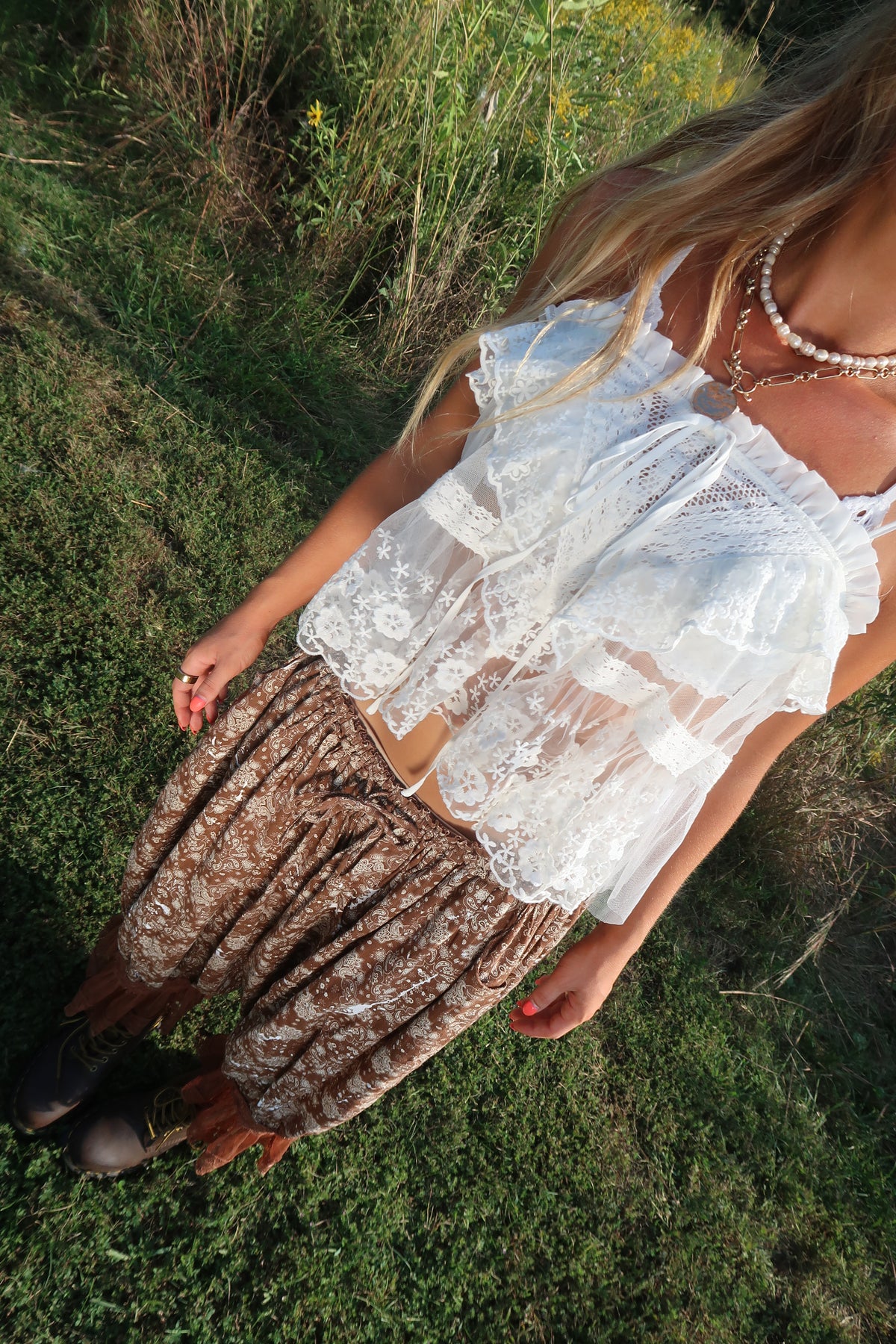 Lou Sheer Ruffle Tank