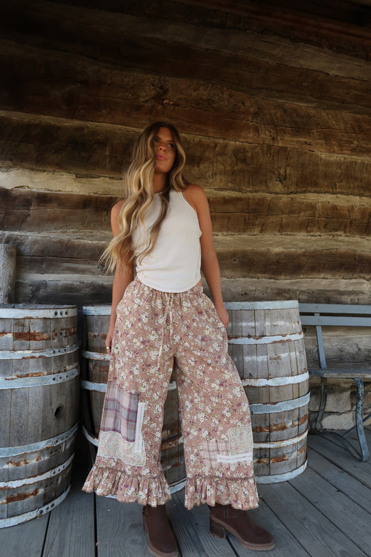 Apple Butter Floral Pants