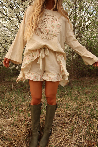 Doily Dream Linen Shorts