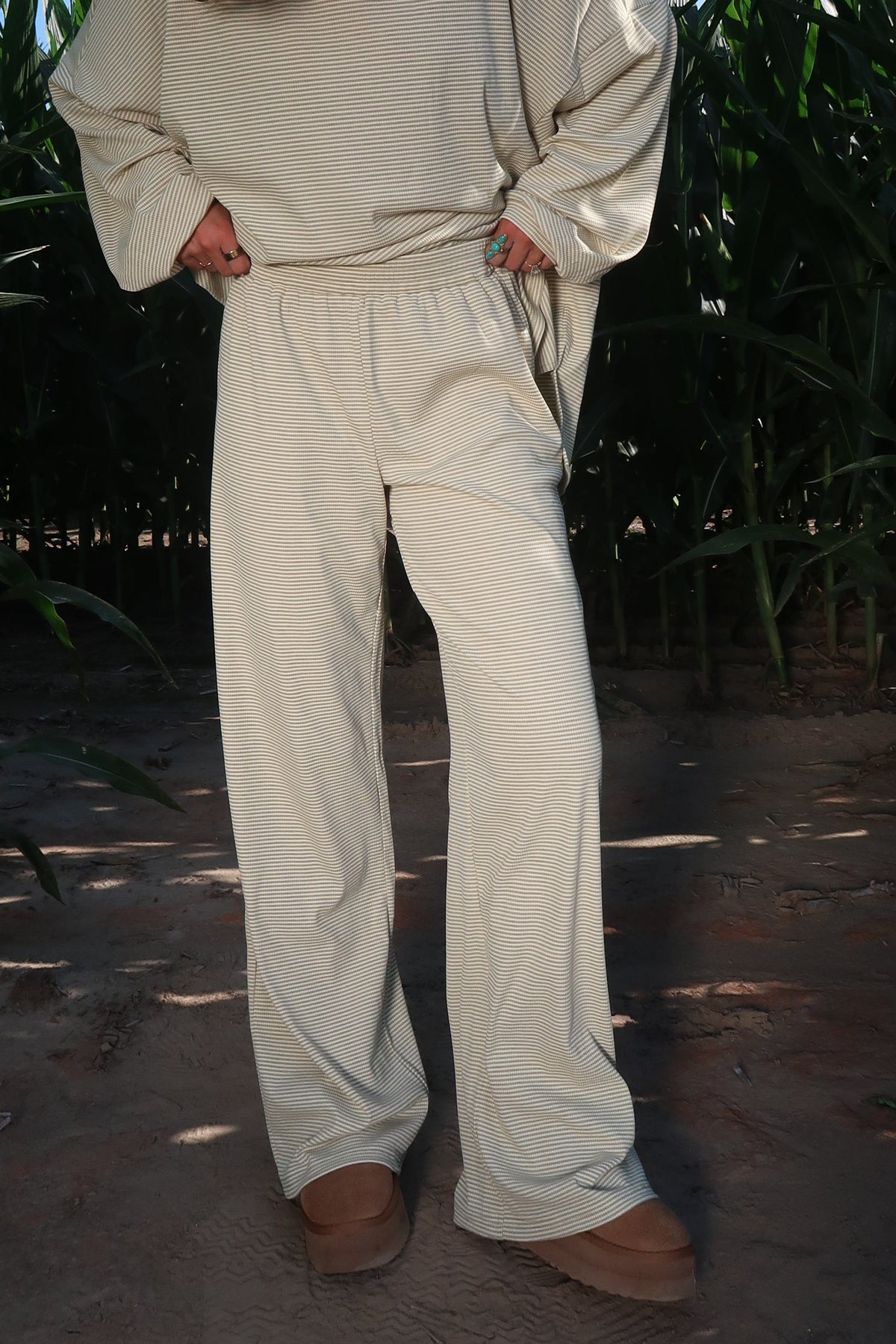Green Bean Stripe Pants