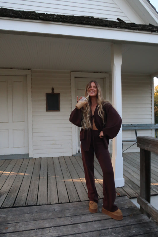 Chocolate Sweater Set