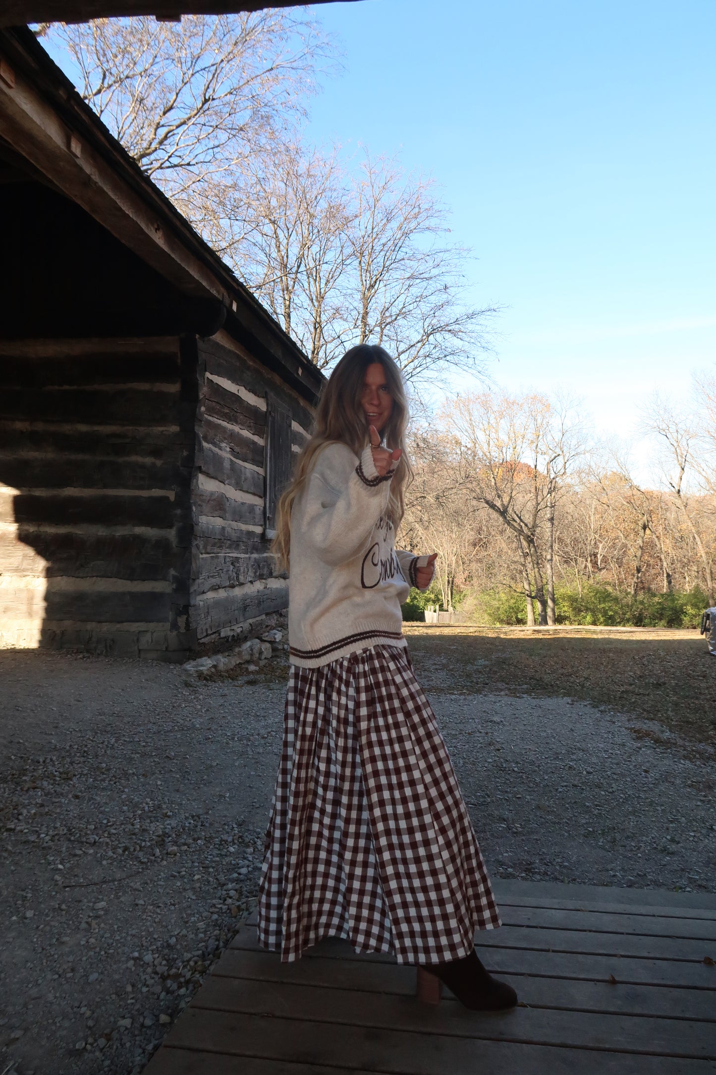 Pecan Pie Maxi Skirt