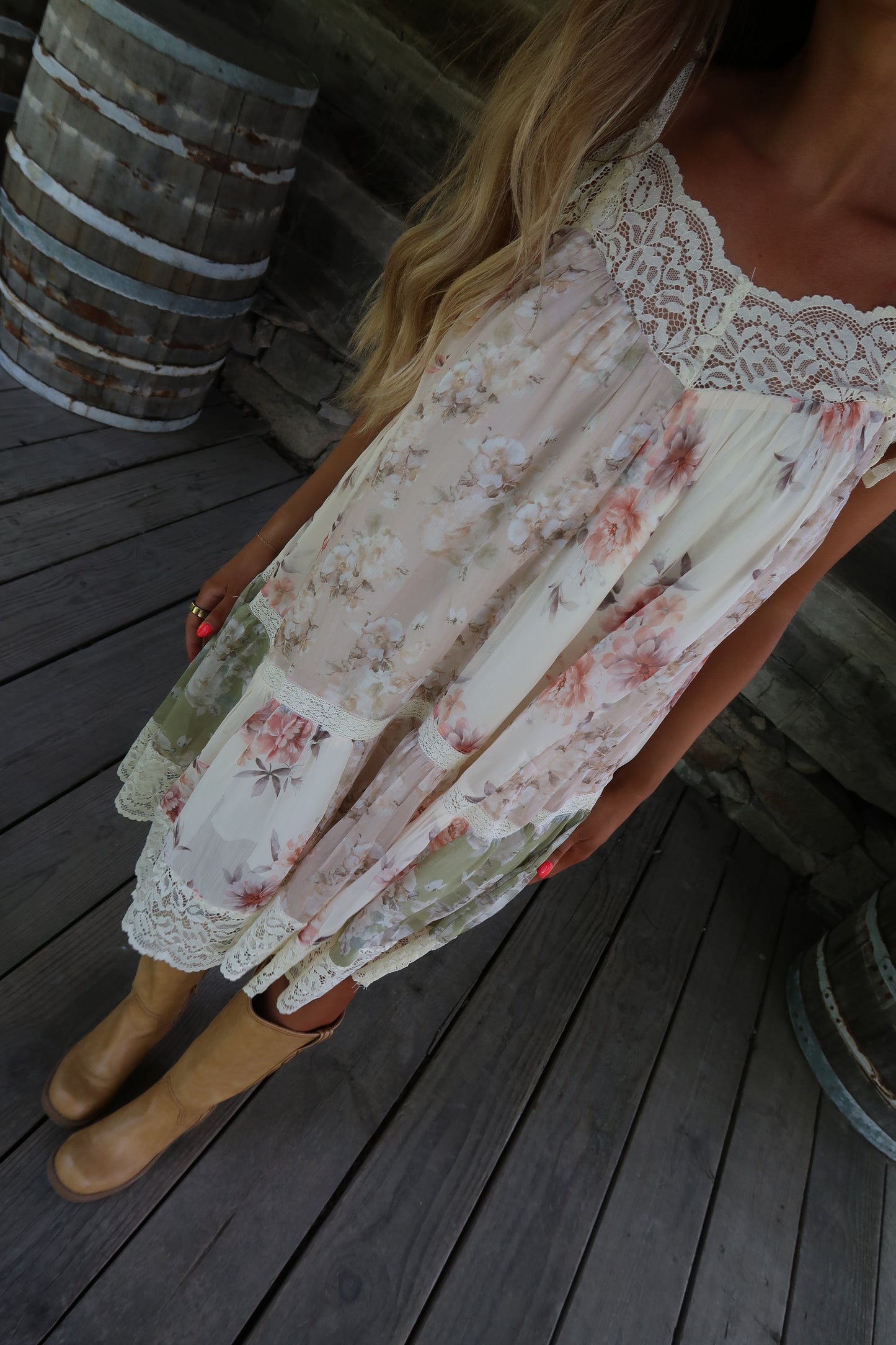 Soft Light Lace Dress