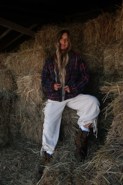 Huckleberry Plaid Quilted Jacket
