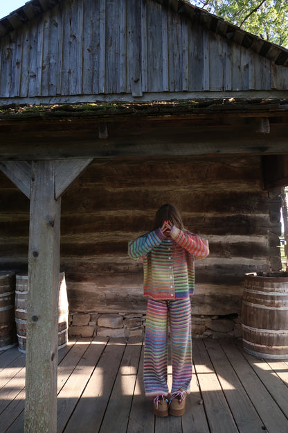 Crisp Air Stripe Cardigan