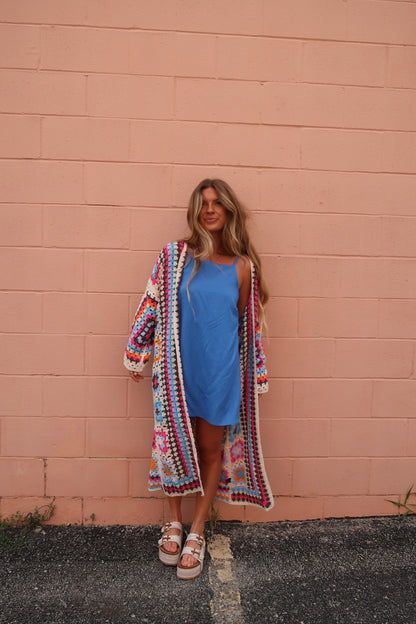 Vivid Boho Crochet Knit