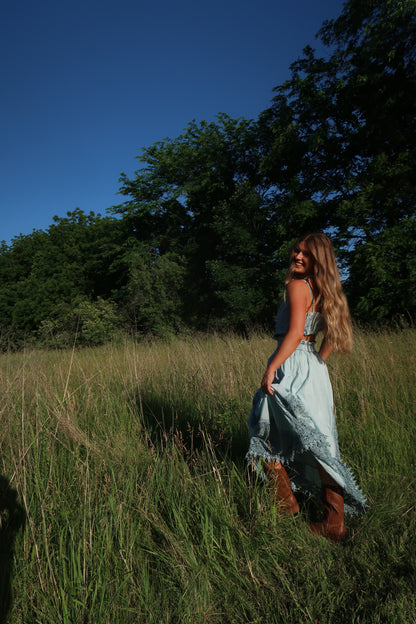 Coastal Haze Maxi Dress