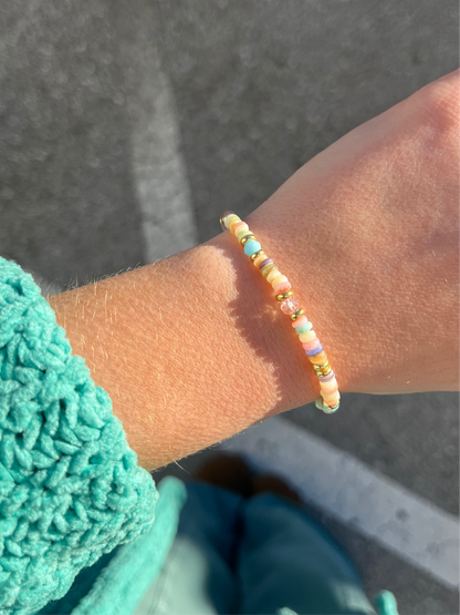 Pinky Agate Bracelet