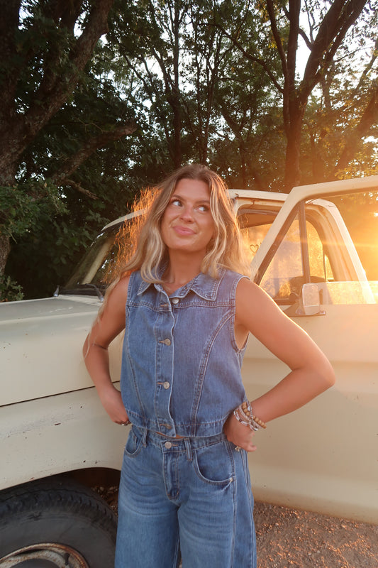David Denim Vest