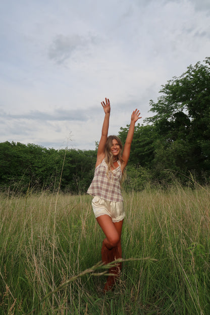 Penny Plaid Tank