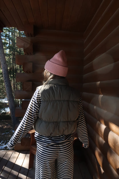 Moss Reversible Puffer Vest