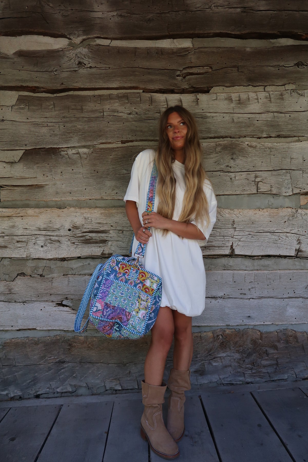 Sally Quilted XL Duffle Bag