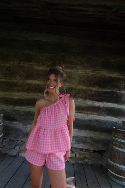 Scenic Route Gingham Short