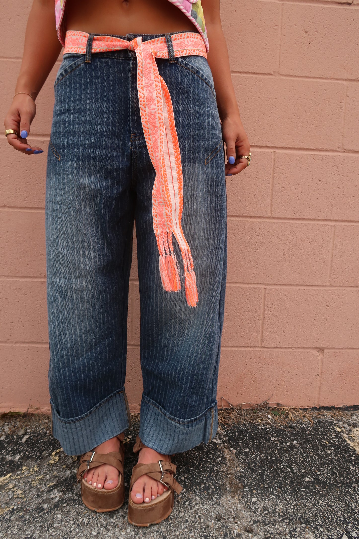 Orange Paisley Belt