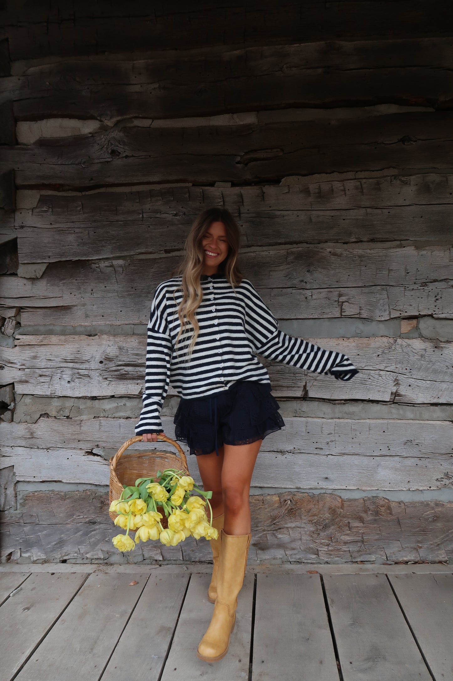 Navy Stripe Everyday cardi