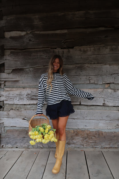 Navy Stripe Everyday cardi