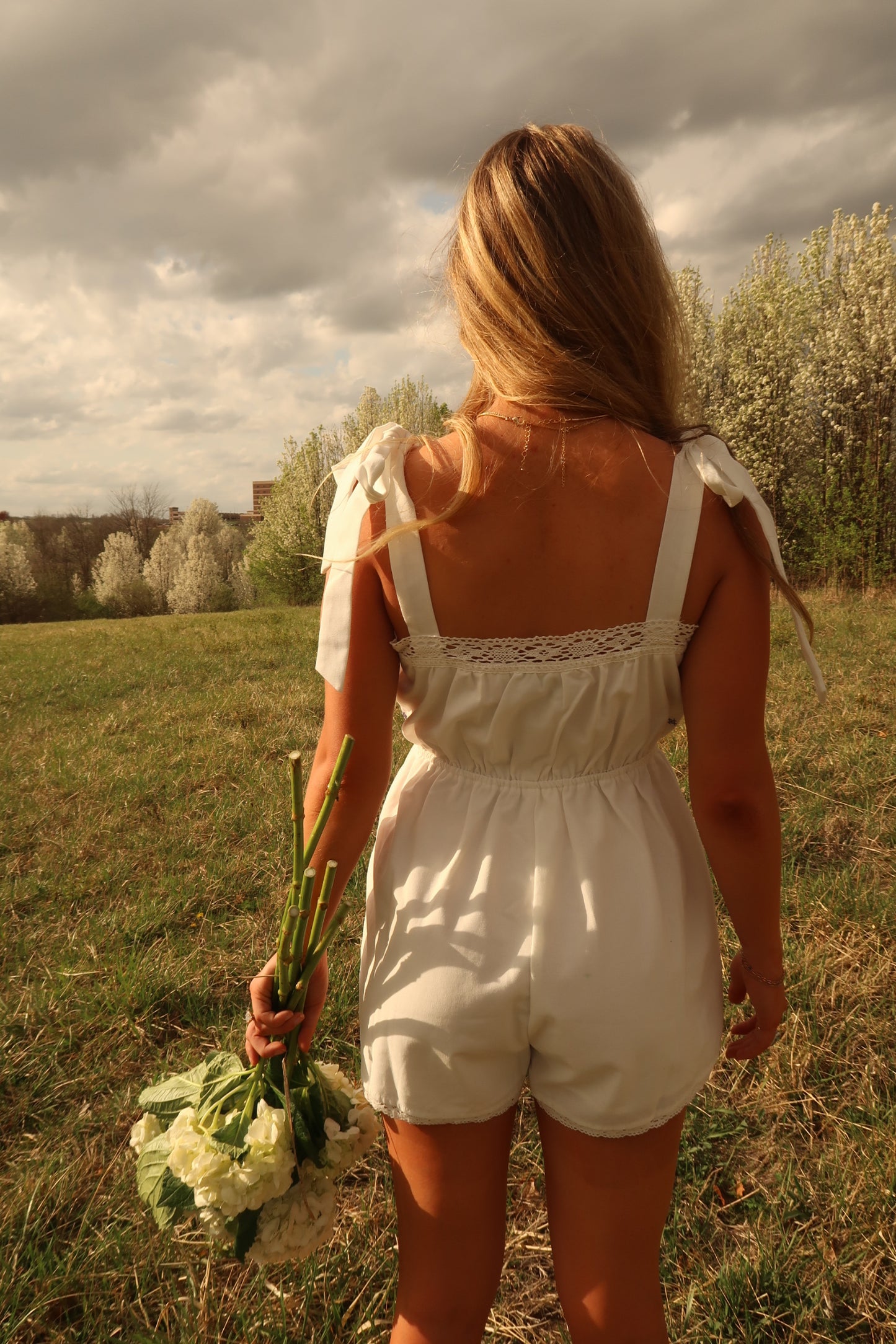 Wisteria Embroidered Romper