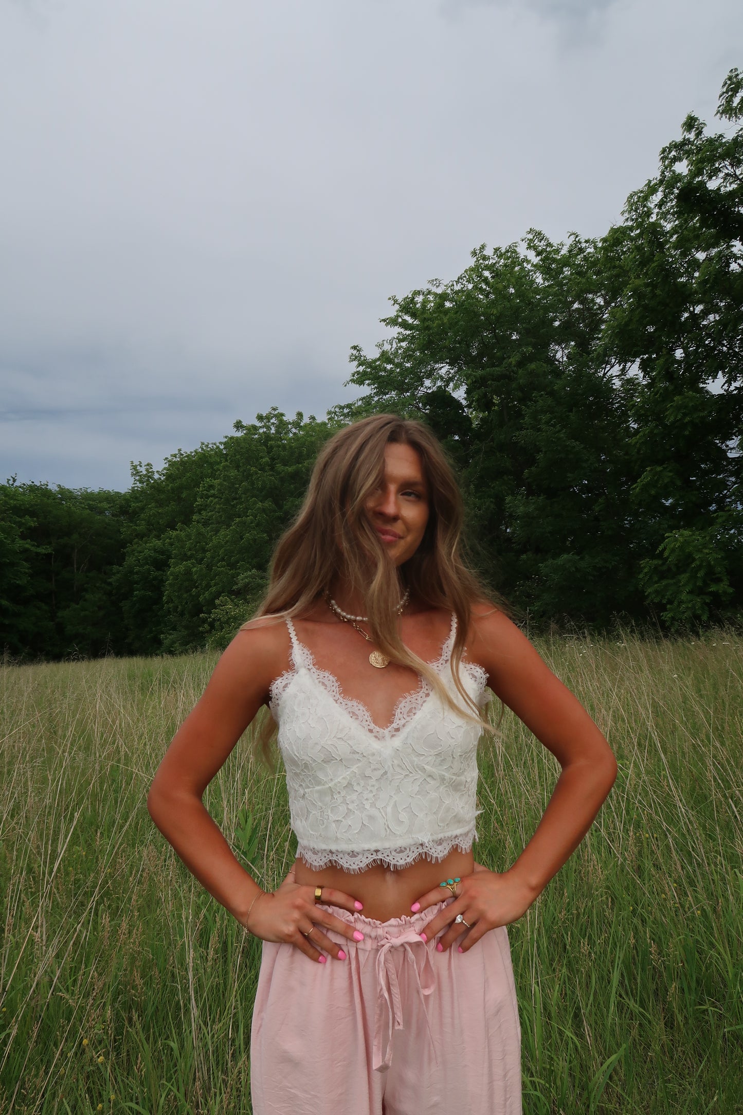 White Tank Bralette
