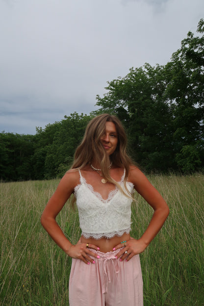 White Tank Bralette