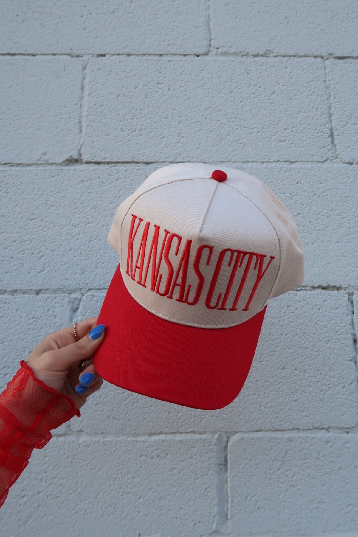 Red Kansas City Trucker Hat