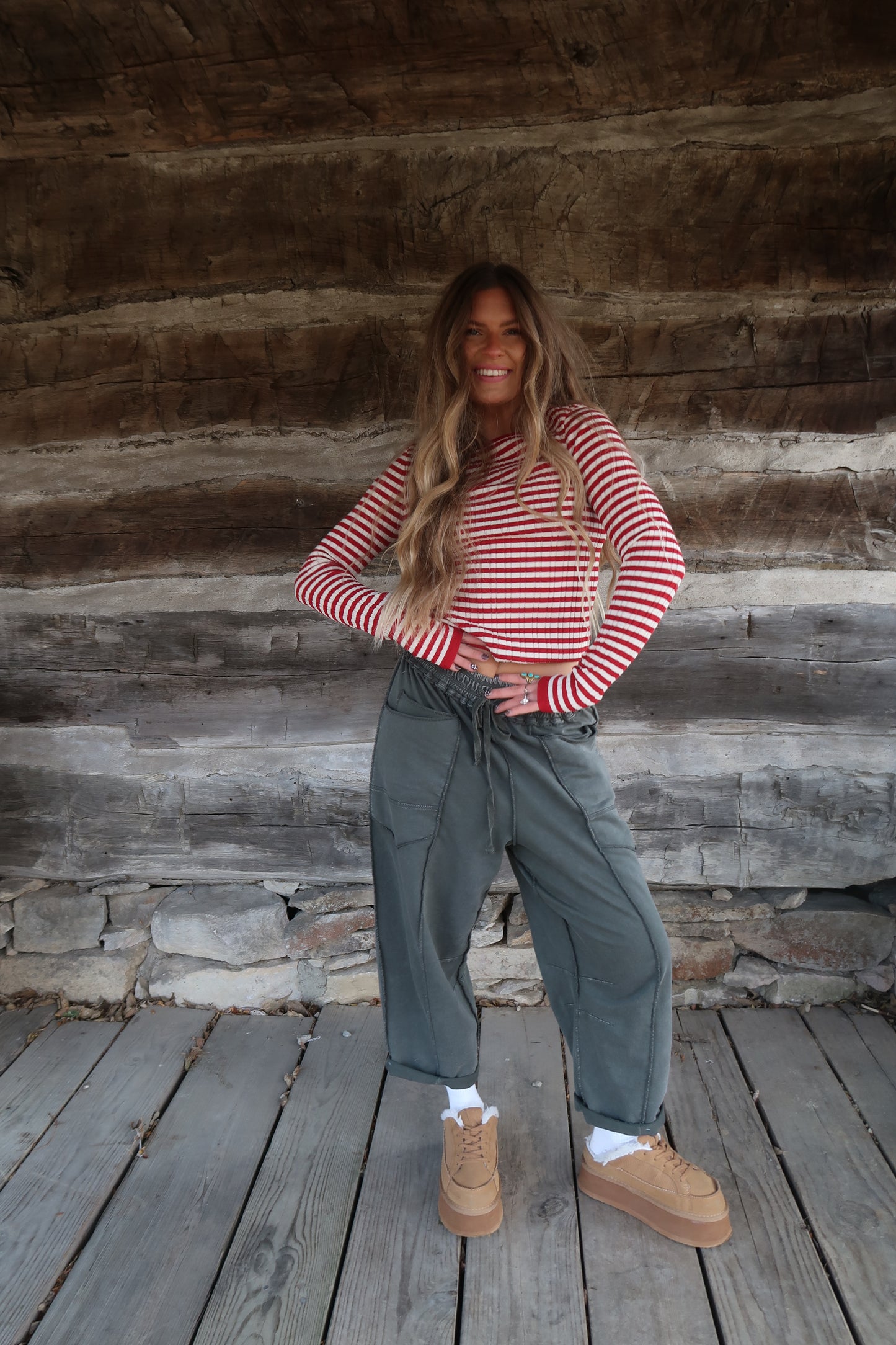 Ruby Stripe Sweater Long Slv