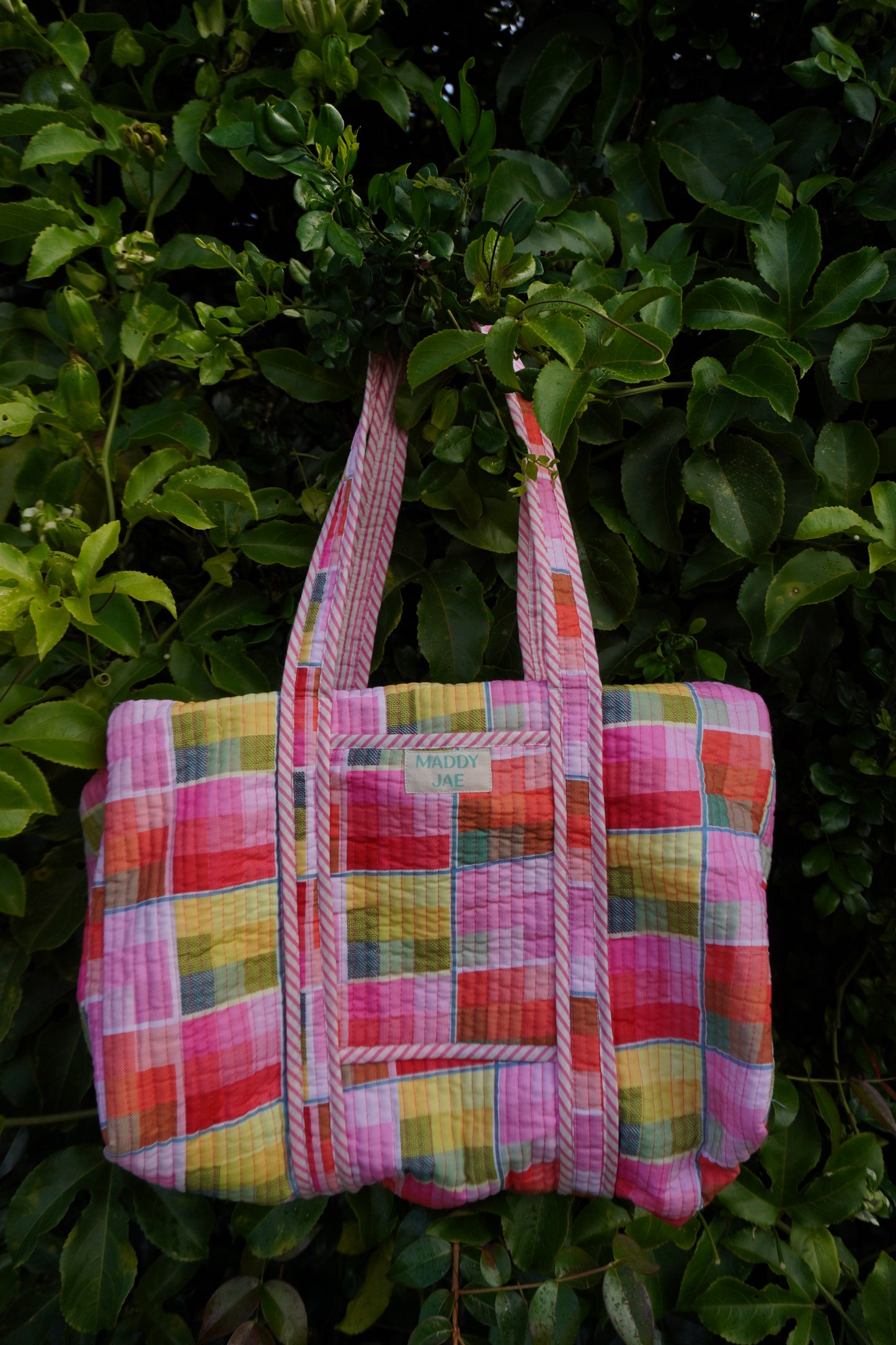 Lola Plaid Quilted Duffle Bag