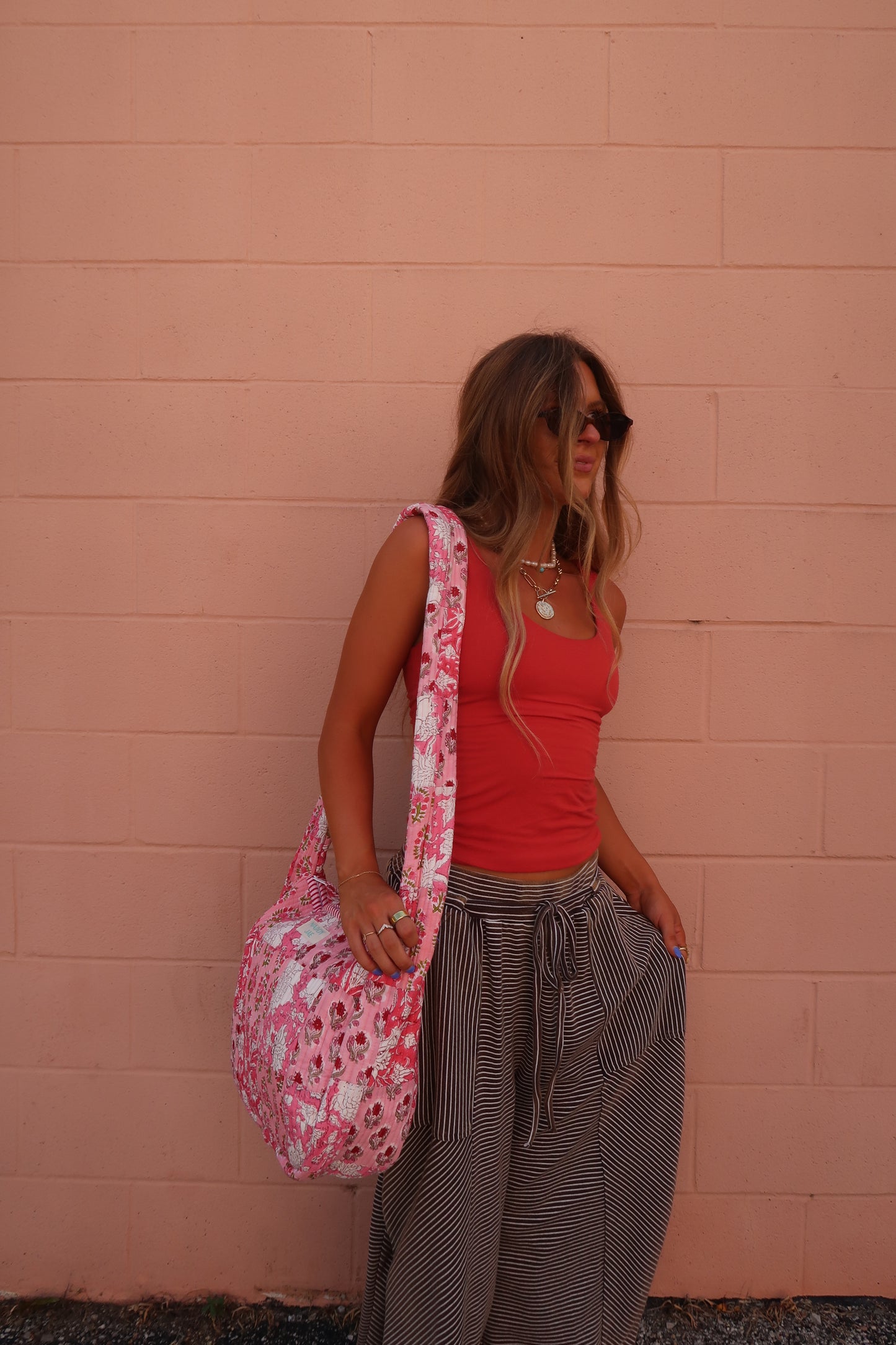 Rosie Quilted Hobo Bag
