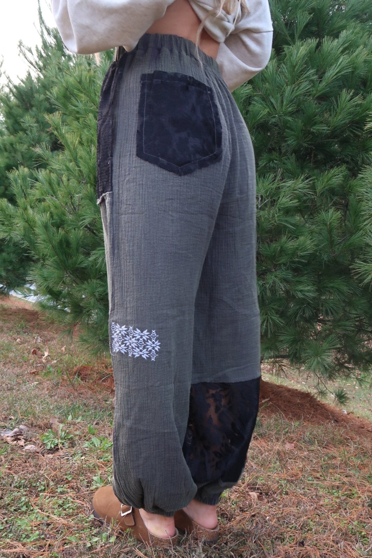 Mistletoe Patchwork Jogger