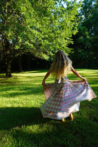 Summer Daydream Plaid Maxi Skirt/Midi Dress
