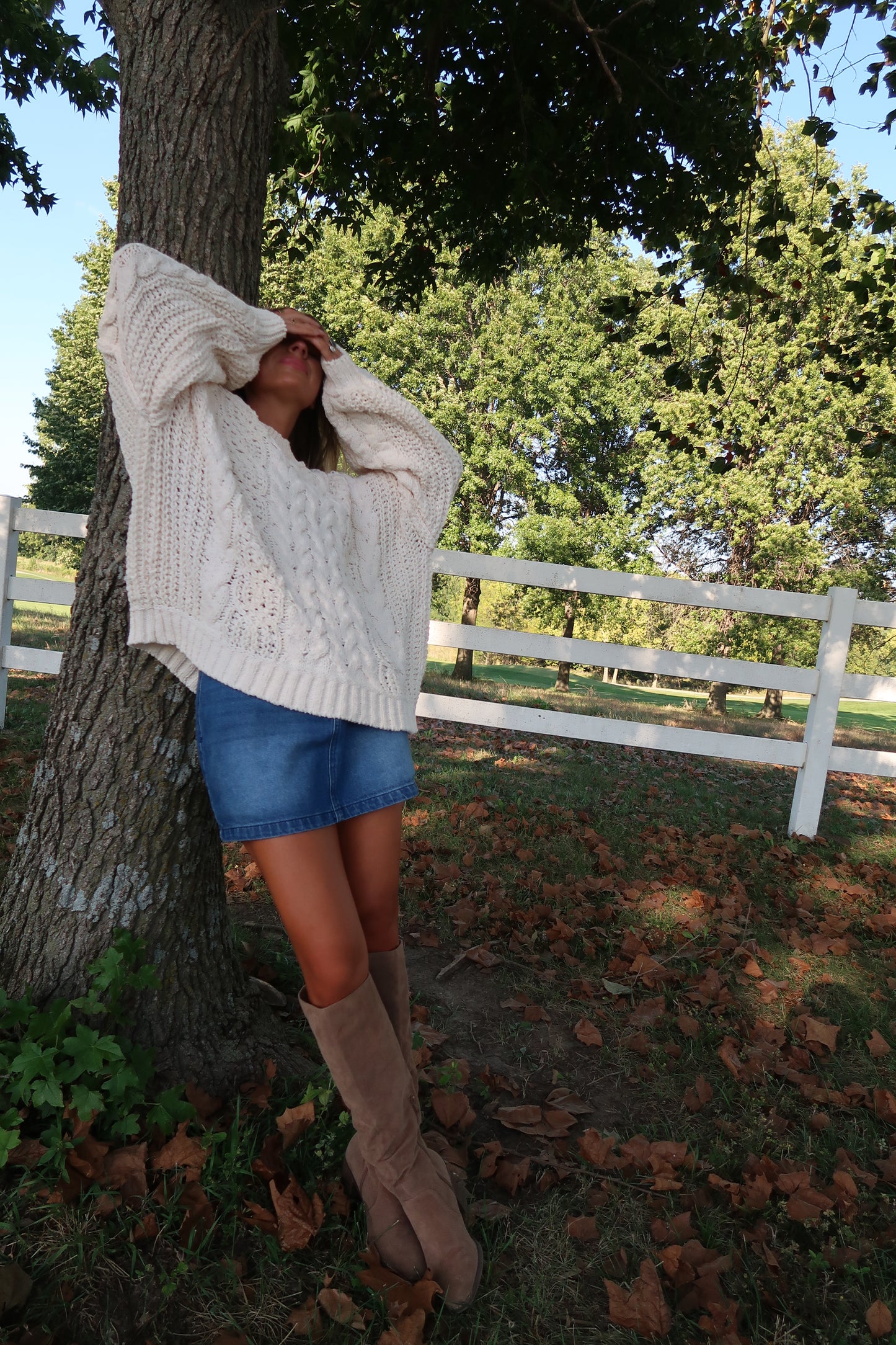 October Denim Skirt