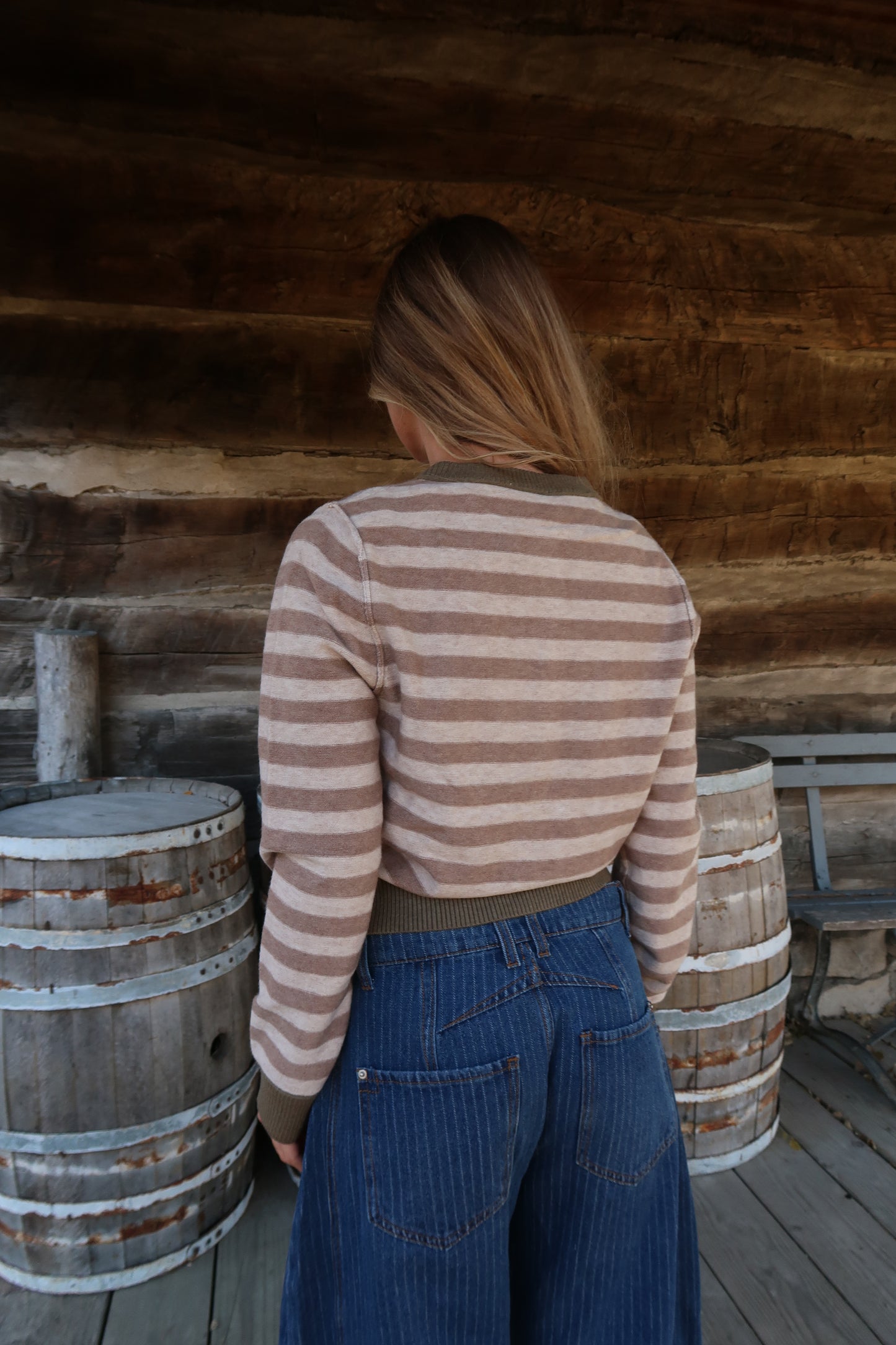 Brown Stripe Cardi