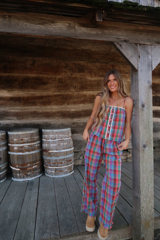 Candyland Plaid Tank