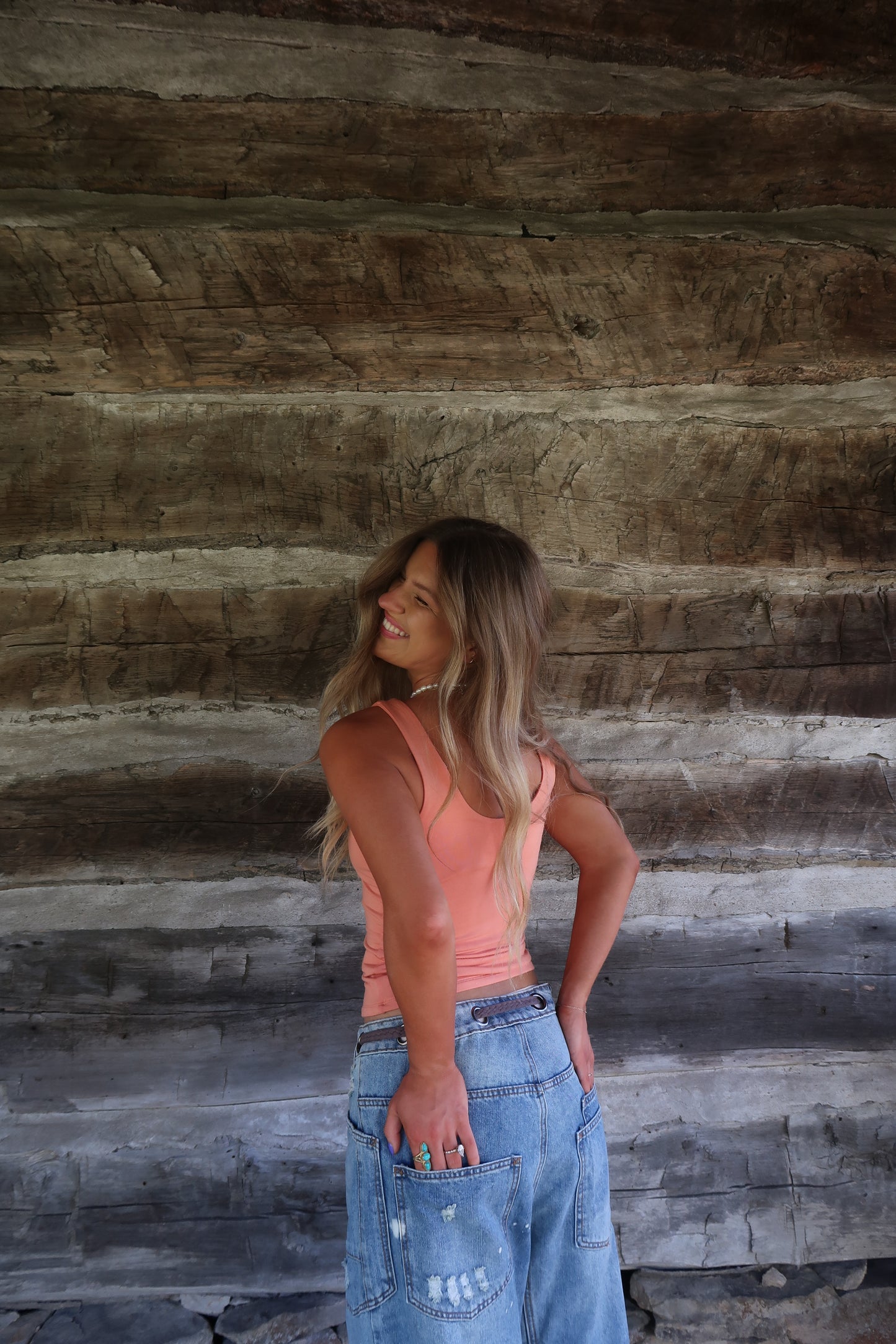 Orange Back To Basics Tank