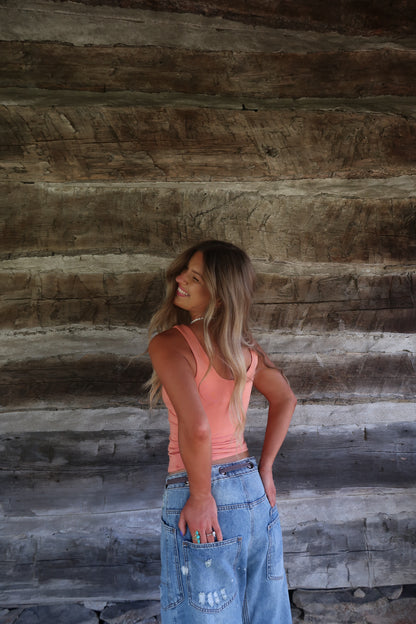 Orange Back To Basics Tank