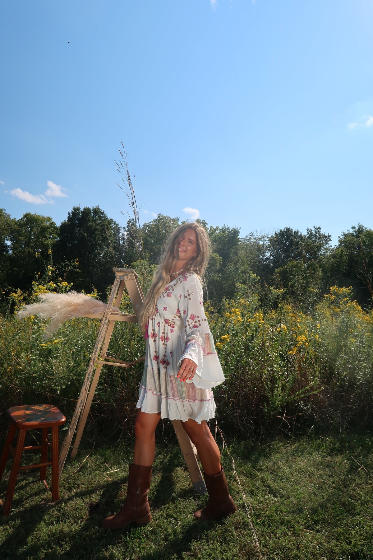 Sunset Haze Shimmer Dress