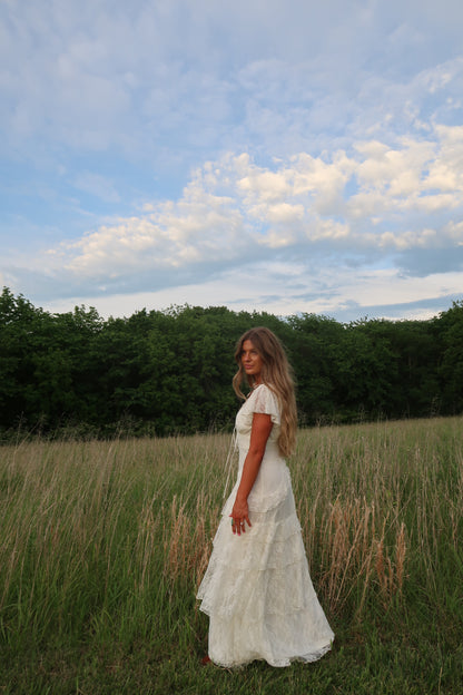 Chasing Light Lace Maxi Dress