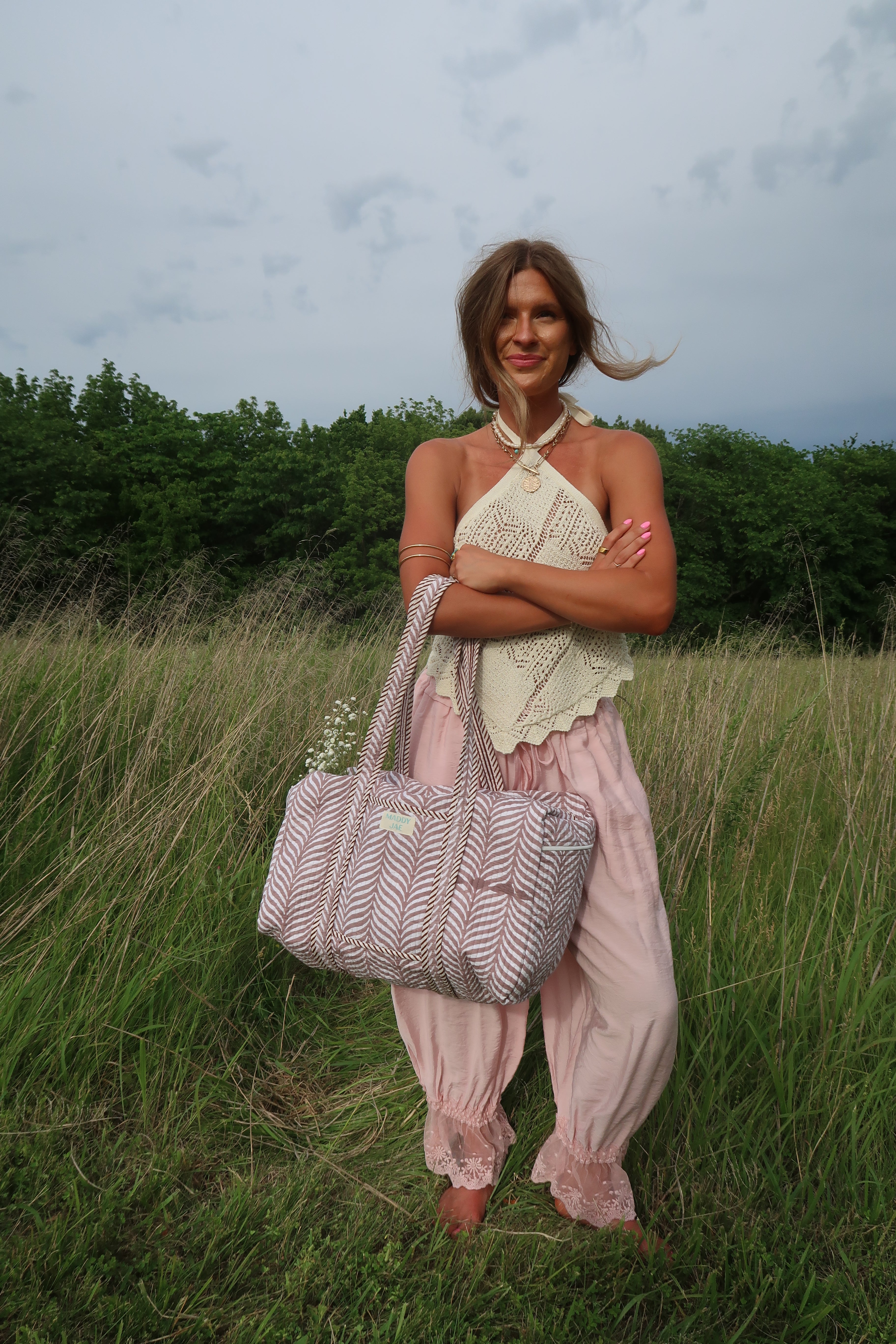 Zoey Quilted Duffle Bag – Maddy Jae