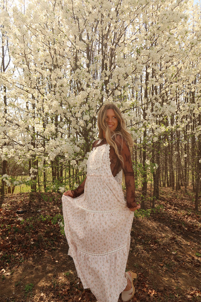 Aster Floral Overall Maxi Dress