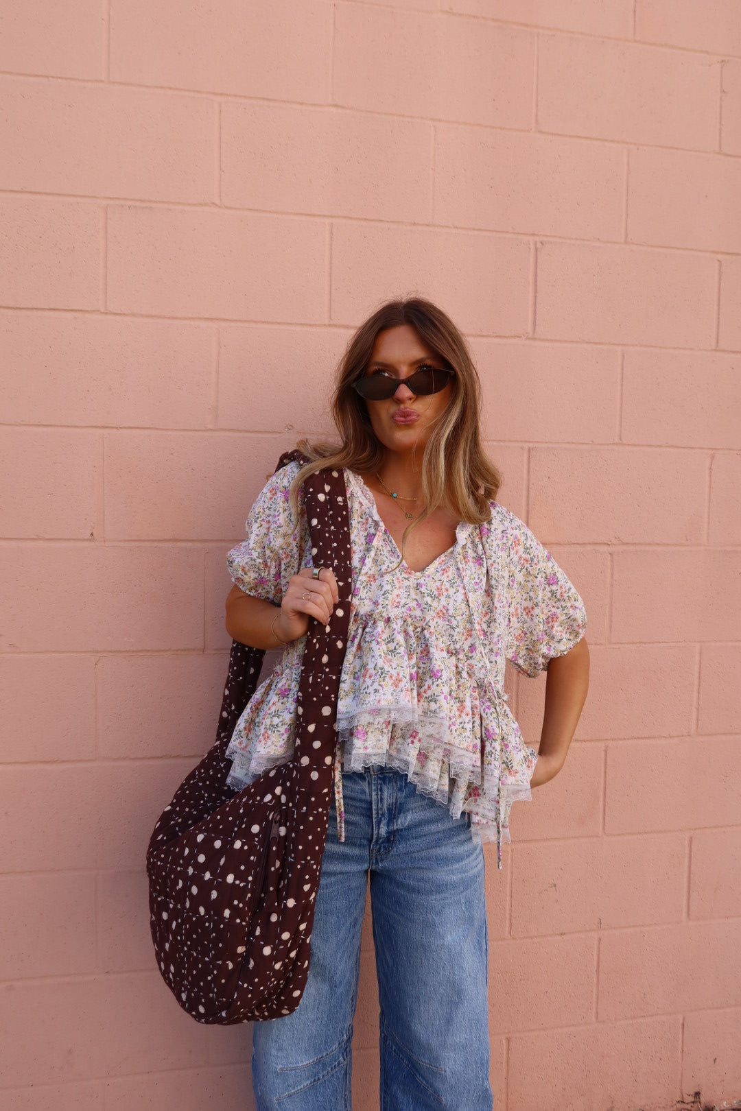 Coco Patchwork Quilted Sling Bag