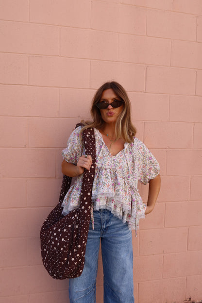 Coco Patchwork Quilted Sling Bag