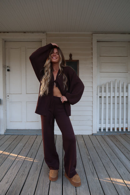 Chocolate Sweater Set